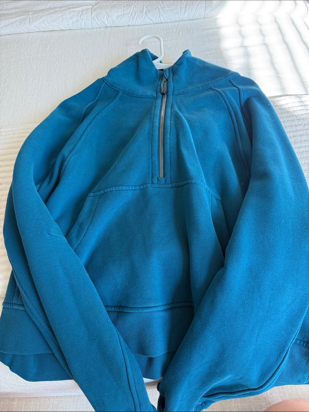 lululemon athletica Women’s Scuba Half-Zip Pullover Sweater - Carribean Blue